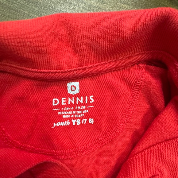 Primrose uniform Sz 7-8 Red Long Sleeve Polo Shirt - Picture 2 of 2